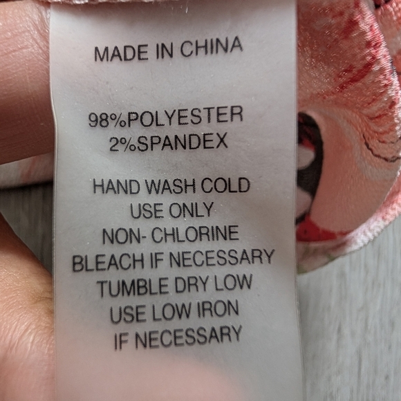 Chaus New York Leaf Patterned Blouse with 3/4 Sleeves Size M - Picture 7 of 7